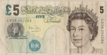 Fake English 5 Note