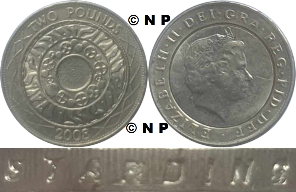 Image of the coin. All images  TheFakePoundCoinDatabase unless otherwise stated.