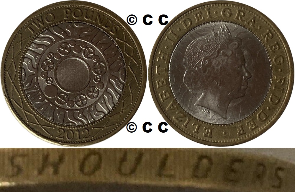 Image of the coin. All images  TheFakePoundCoinDatabase unless otherwise stated.